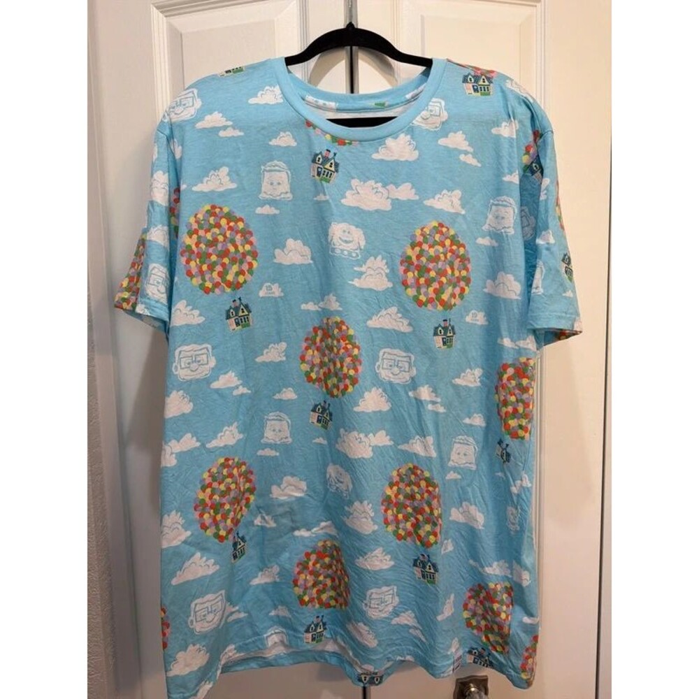Disney Pixar Loungefly UP T-Shirt 100% Cotton Size XL
